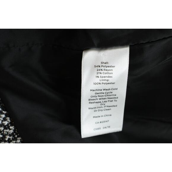 Talbots Blazer Womens 2X Collarless Stretch One Button Jacket Lined - Picture 5 of 9